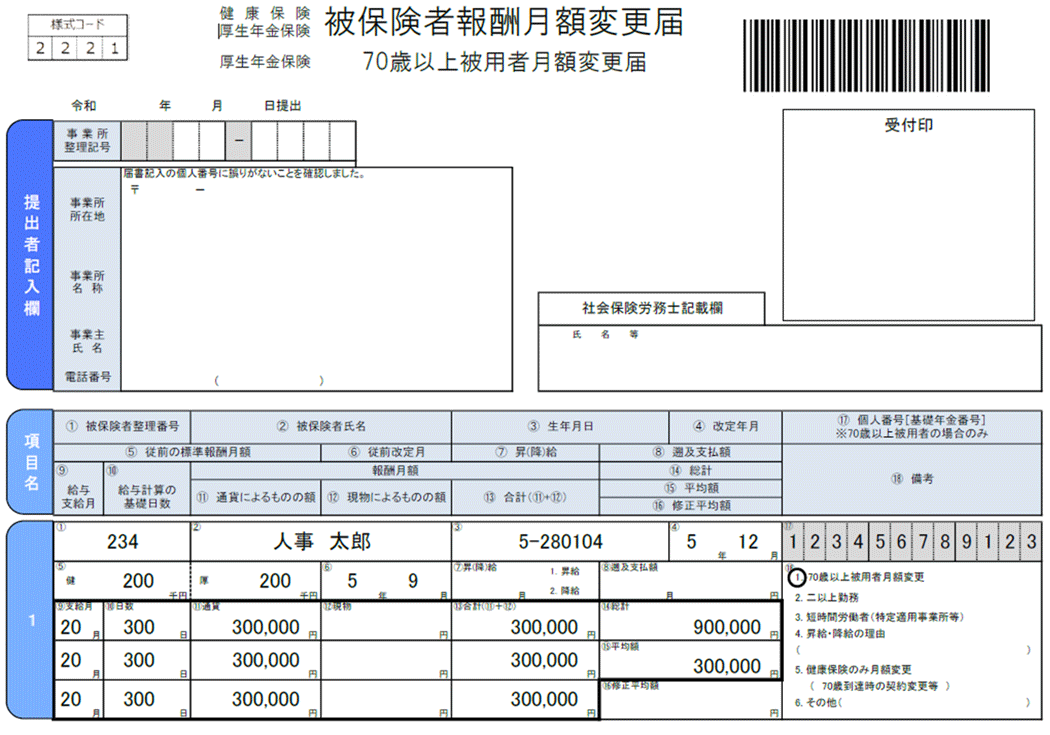 ［出典：日本年金機構「随時改定に該当するとき」］