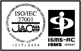 情報セキュリティマネジメントシステム(ISMS)認証のマーク